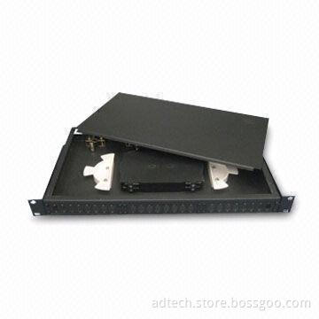 Fiber Optic Patch Panel, Suitable for 19-inch Racks, Available for FC, SC, ST and LC Adapter